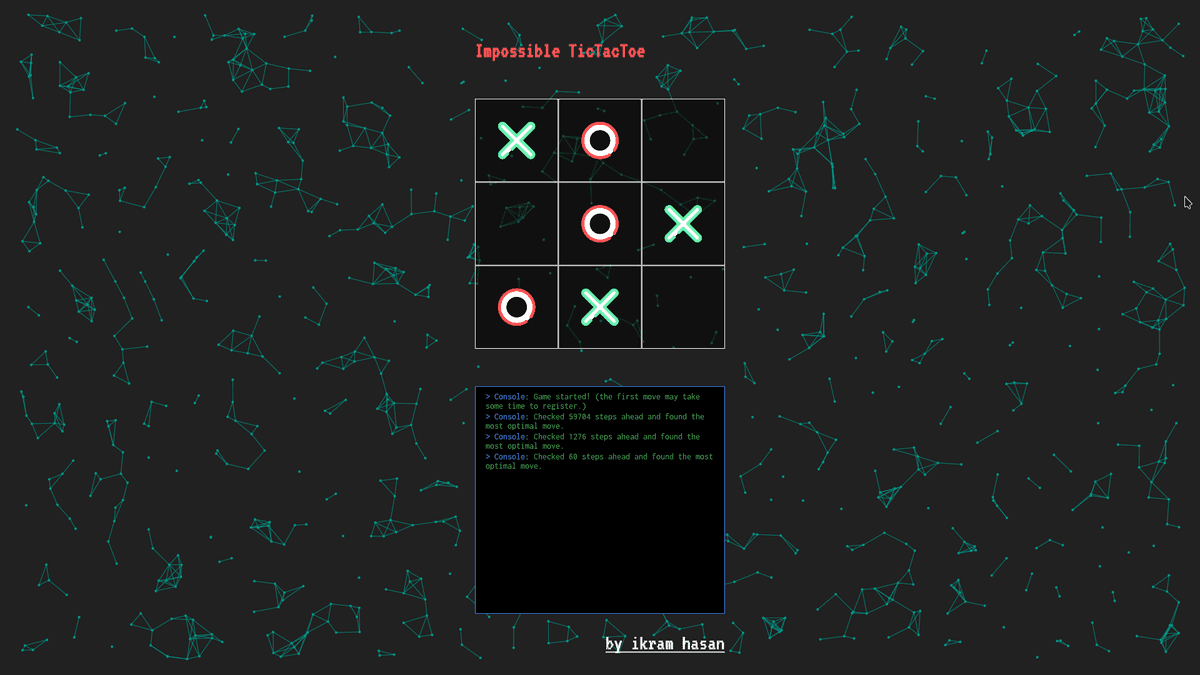 How I Made a TicTacToe Game That You Cannot Beat 🙅‍♂️